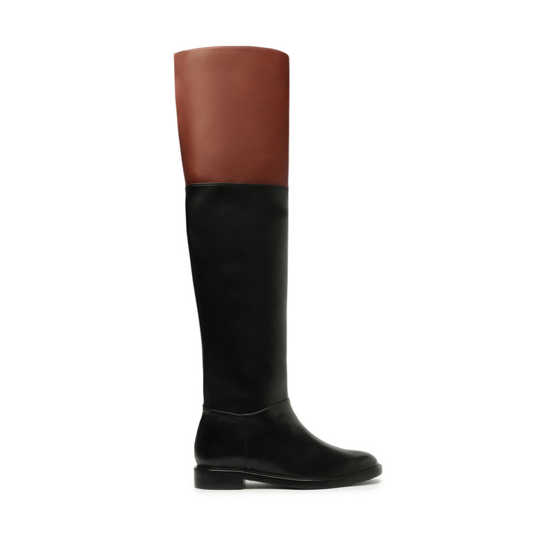 Terrance Over the Knee Boot Boots Fall 24 5 Black Leather - Schutz Shoes