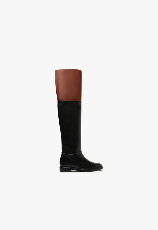 Terrance Over the Knee Boot Boots Fall 24 5 Black Leather - Schutz Shoes