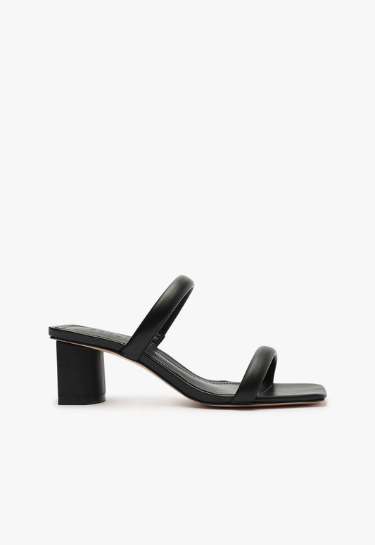 Ully Lo Nappa Leather Sandal CO 5 Black Nappa Leather - Schutz Shoes