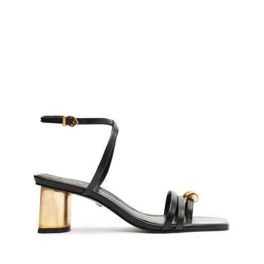 Elysa Atanado Leather Sandal Sandals SPRING 24 5 Black Atanado Leather - Schutz Shoes