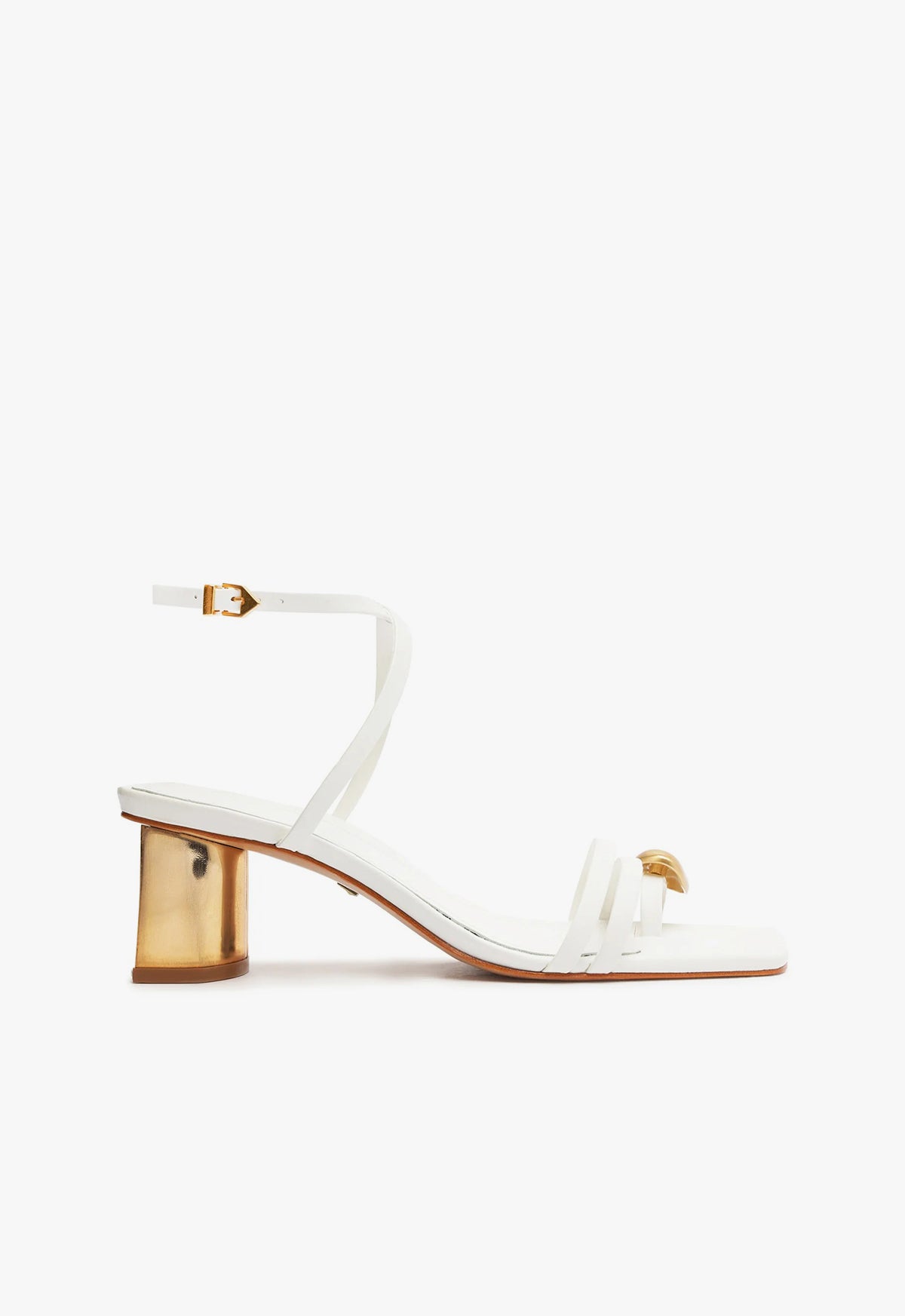 Elysa Atanado Leather Sandal Sandals SPRING 24 5 White Atanado Leather - Schutz Shoes