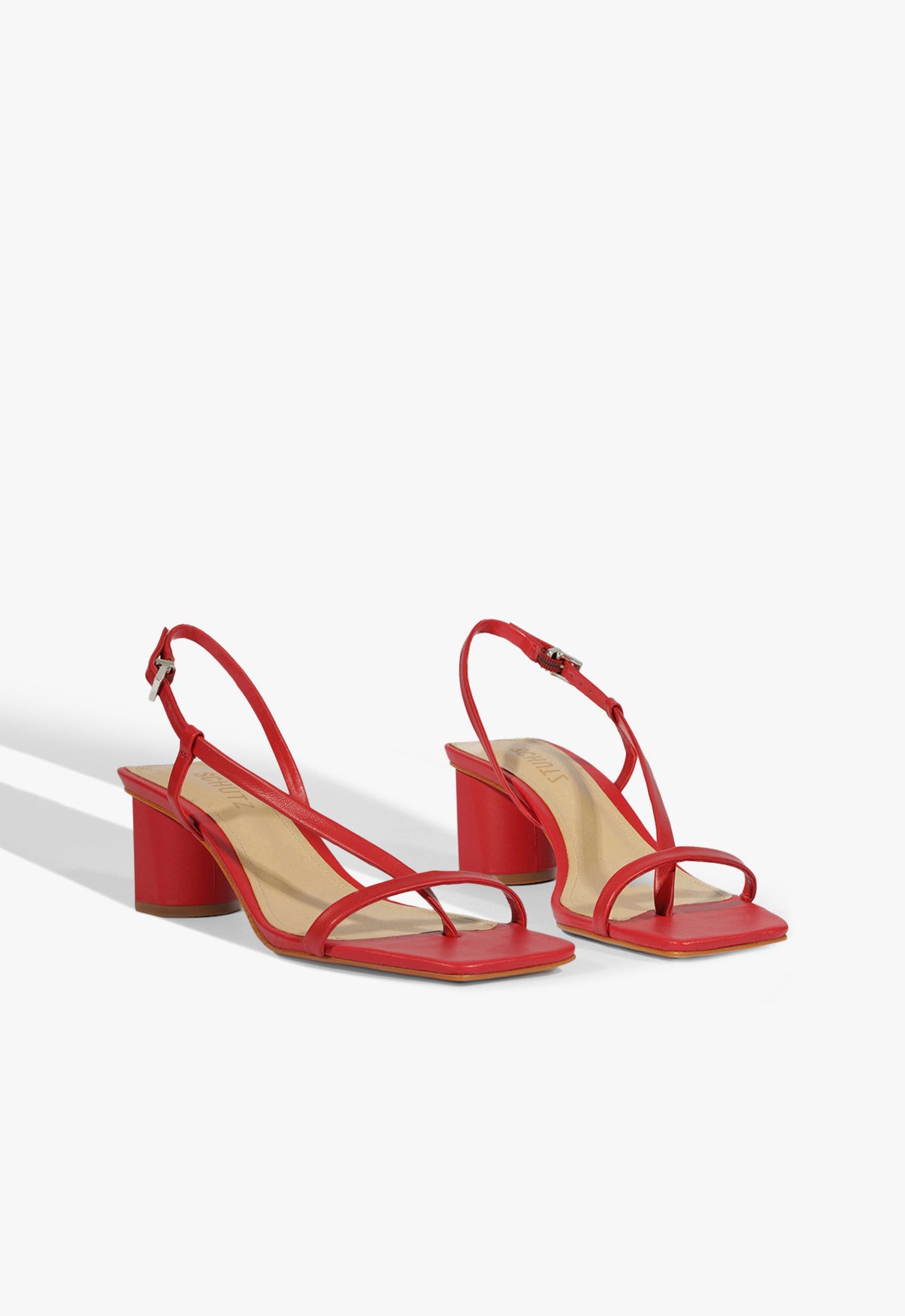 Heloise Mid Block Leather Sandal Spring 25 - Schutz Shoes