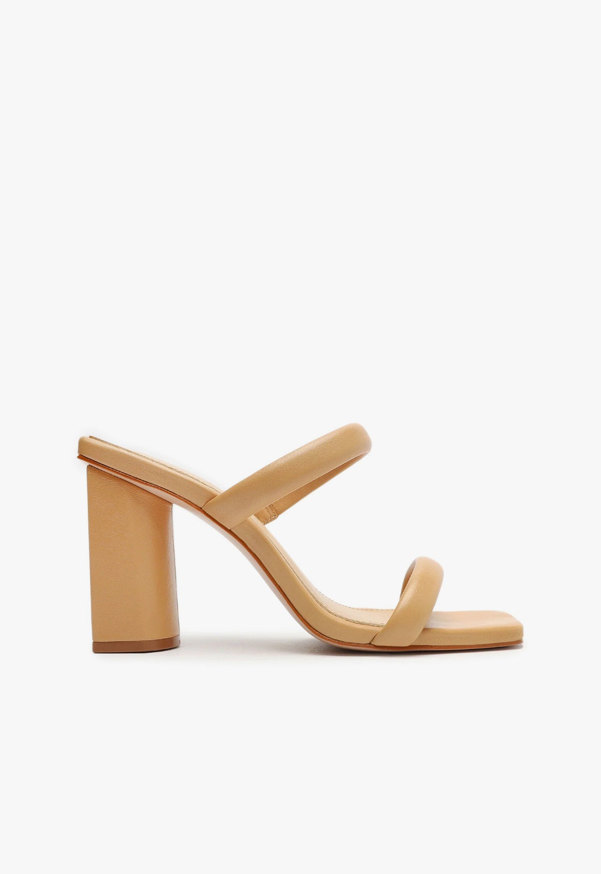 Ully Nappa Leather Sandal SPRING 24 5 Light Beige Leather - Schutz Shoes