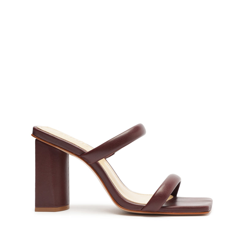 Ully Nappa Leather Sandal Sandals Spring 23 5 Vino Ruby Nappa Leather - Schutz Shoes