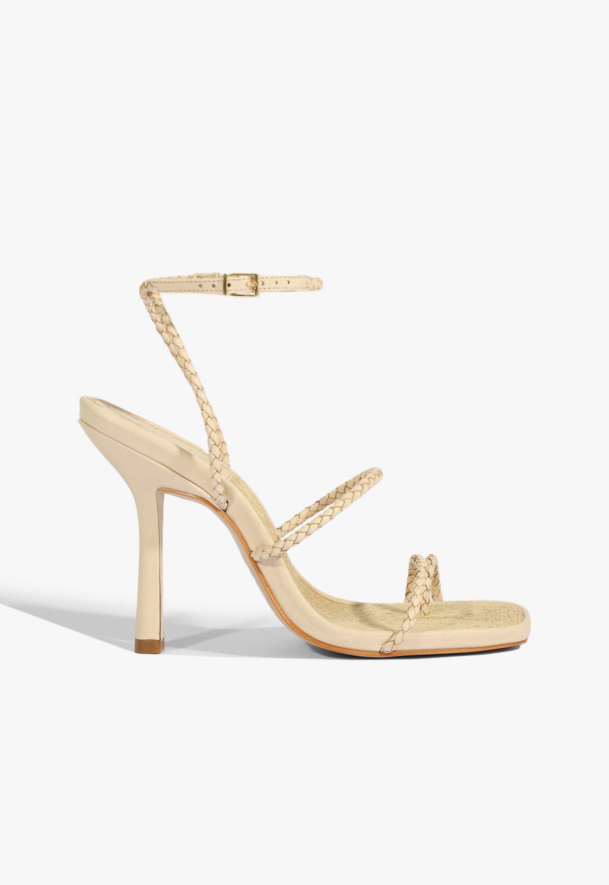 Kaya Straw Sandal SUMMER 25 5 Off White Synthetic - Schutz Shoes