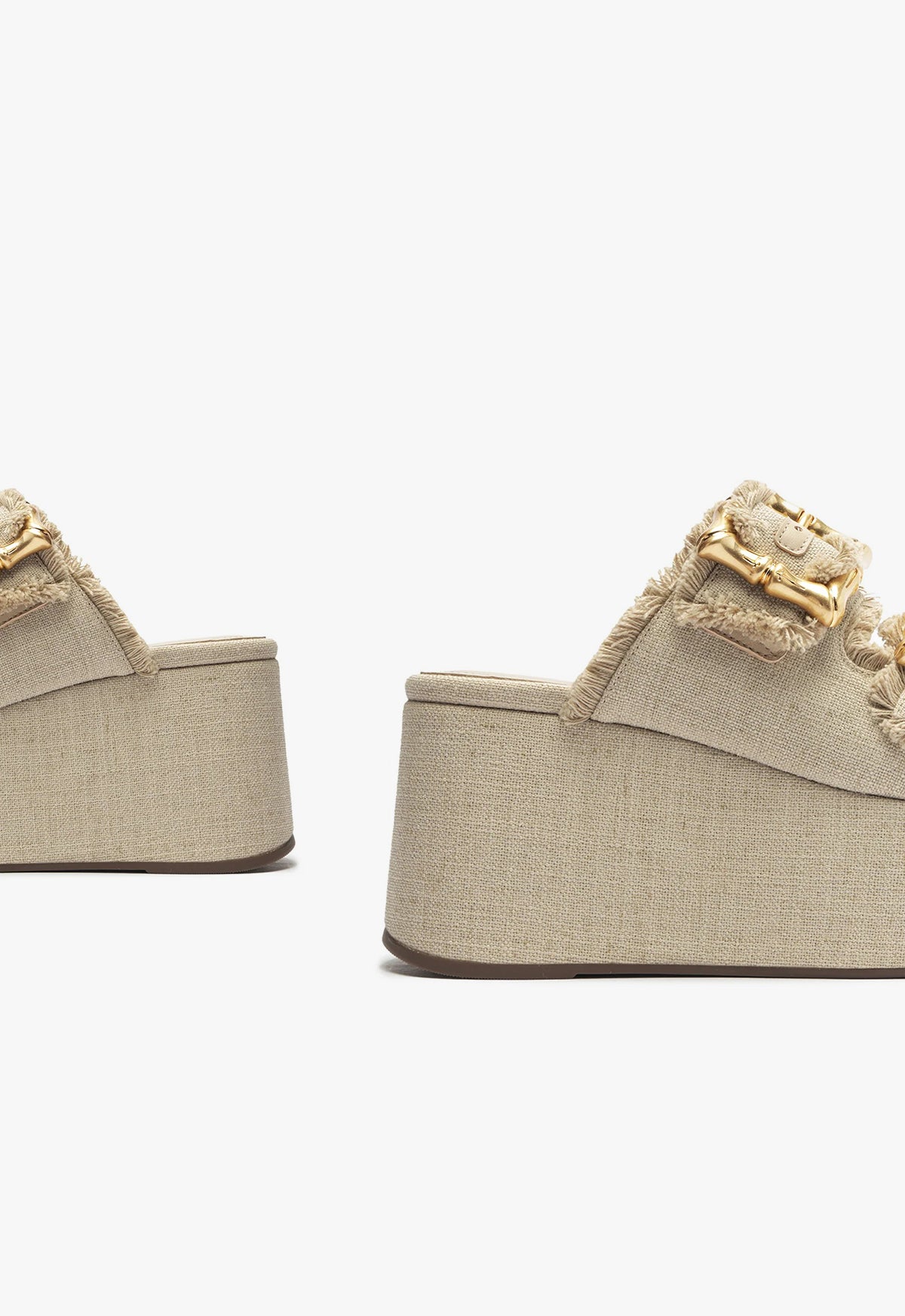 Enola Flatform Linen Sandal Sandals SPRING 24 - Schutz Shoes