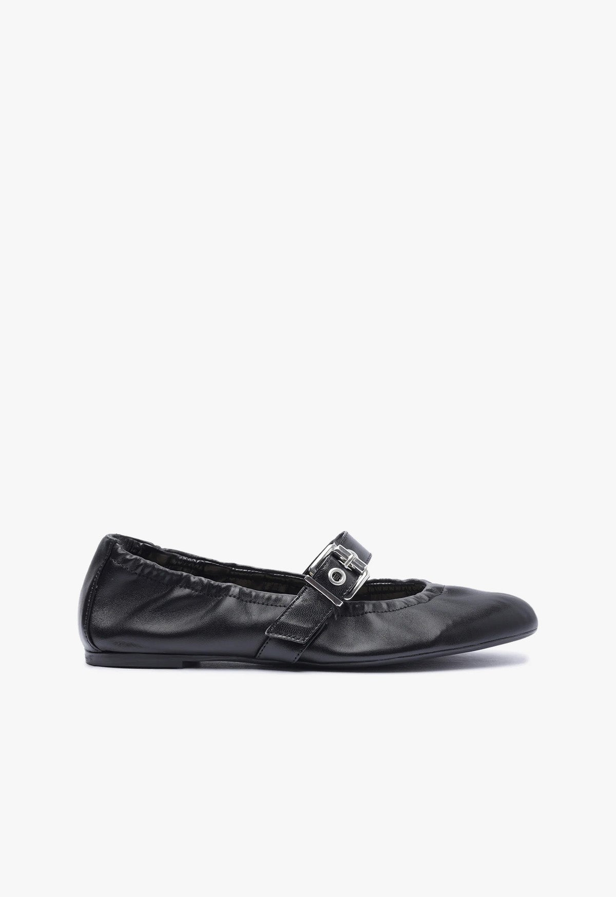 Calita Nappa Leather Flat Flats RESORT 24 5 Black Nappa Leather - Schutz Shoes