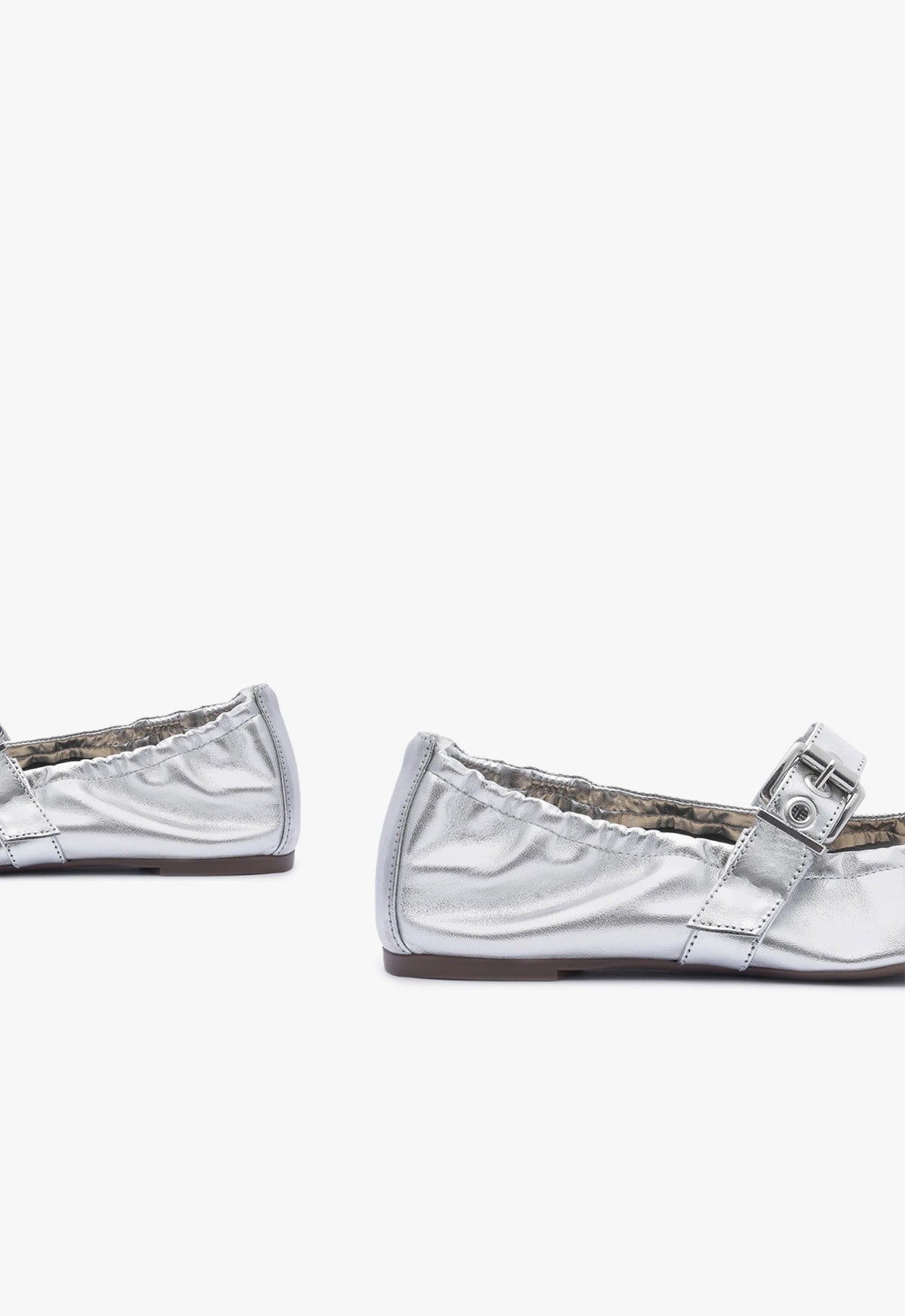 Calita Metallic Leather Flat RESORT 24 - Schutz Shoes