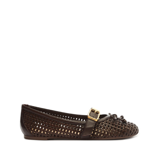 Hanna Ballet Flat Flats High Summer 23 5 Dark Chocolate Nappa - Schutz Shoes