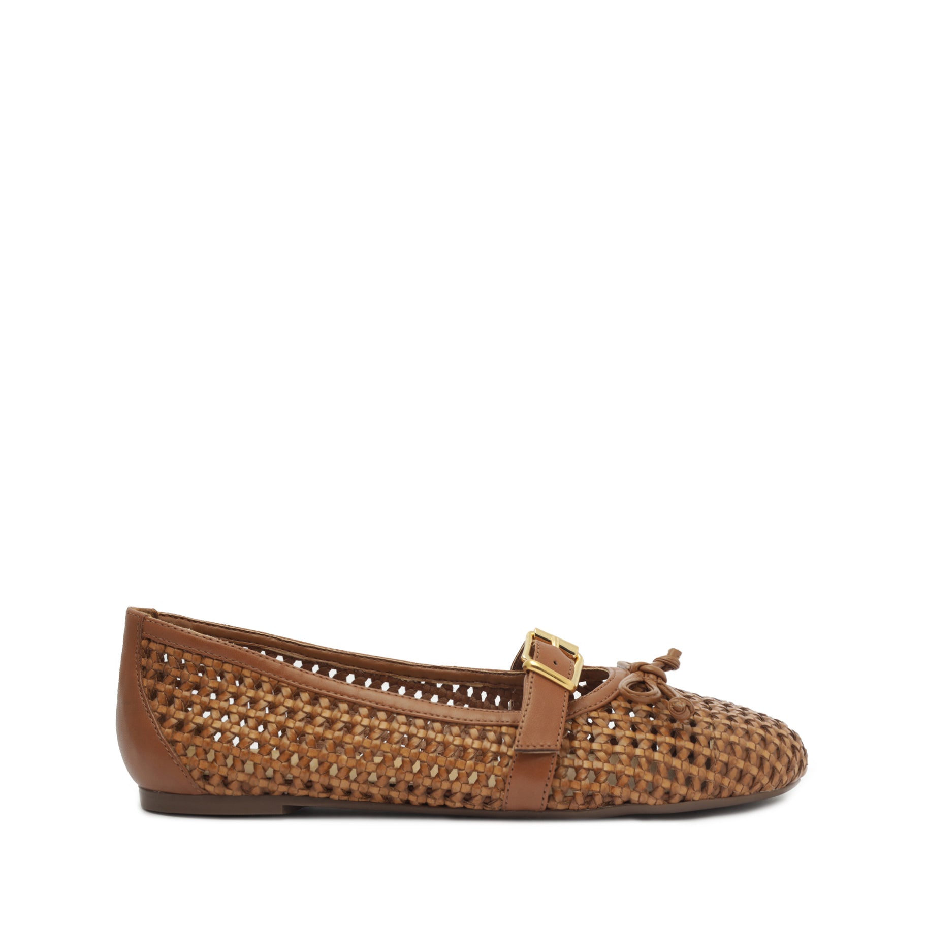 Hanna Ballet Flat Flats High Summer 23 5 Brown Nappa - Schutz Shoes