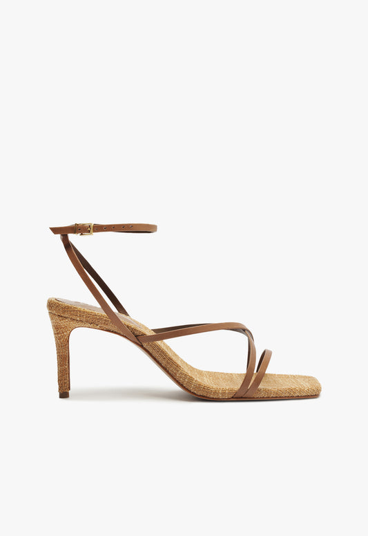 Bari Mid Sandal Sandals Resort 25 5 Beige Leather - Schutz Shoes