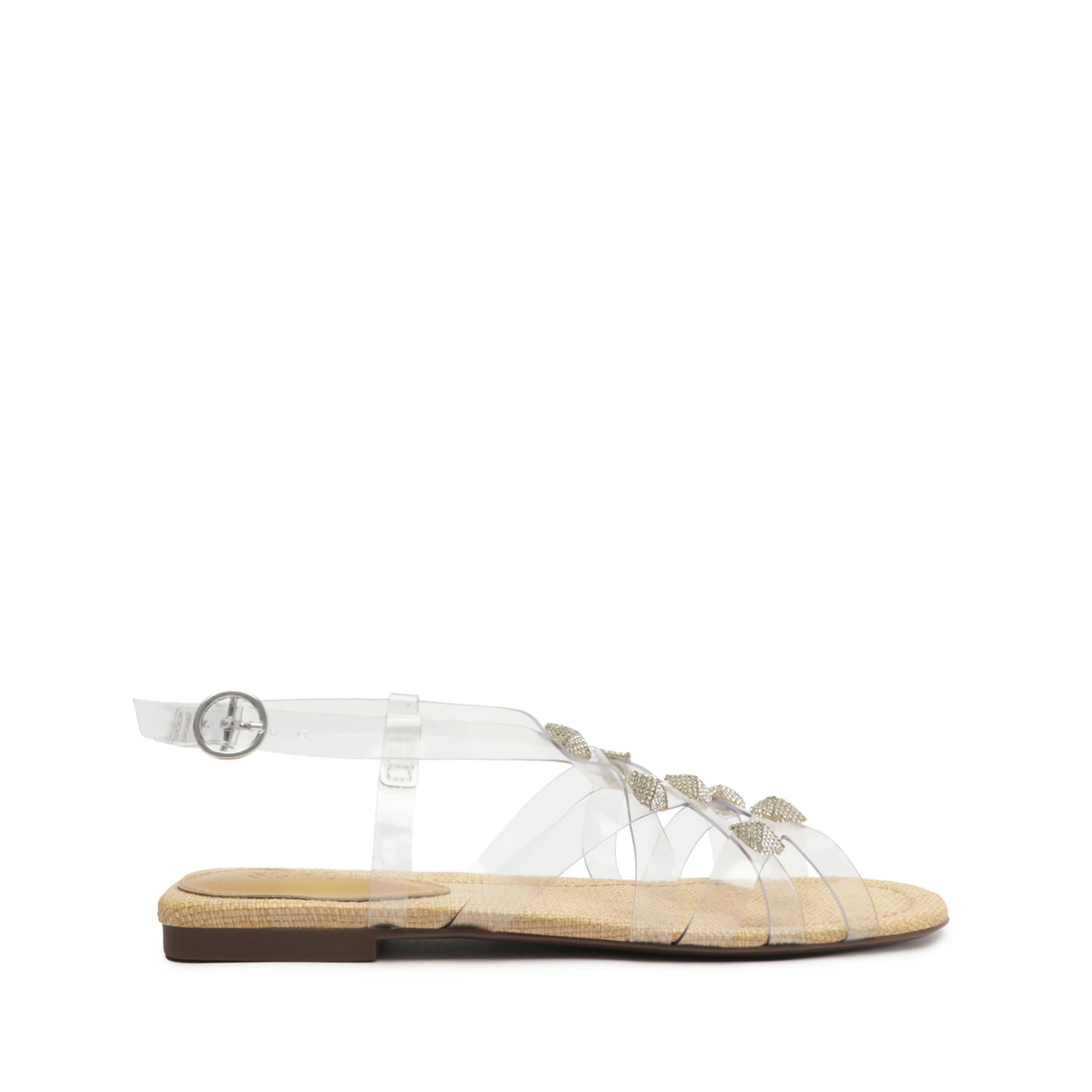 Georgia Sandal Flats OLD 5 Sand Vinyl - Schutz Shoes