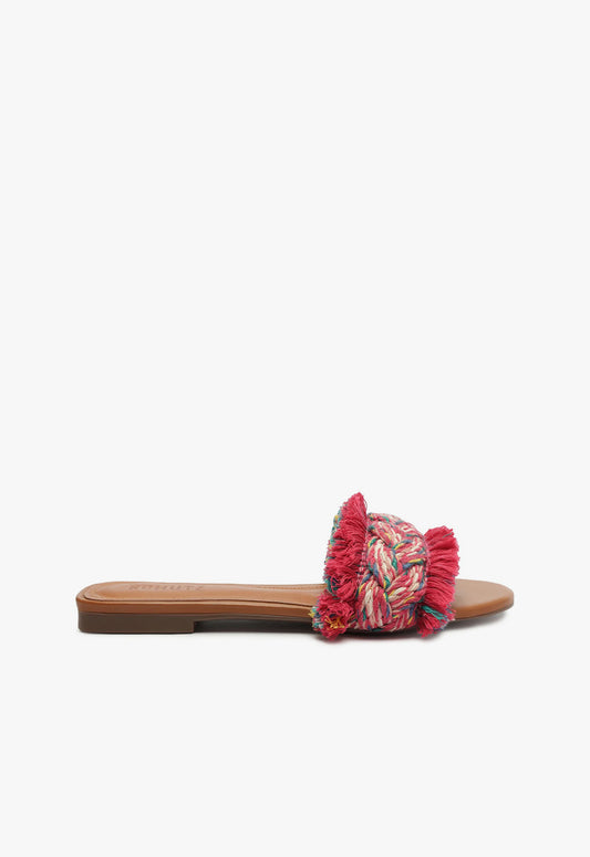 Adelia Flat Sandal Flats SUMMER 24 5 Pink Synthetic - Schutz Shoes