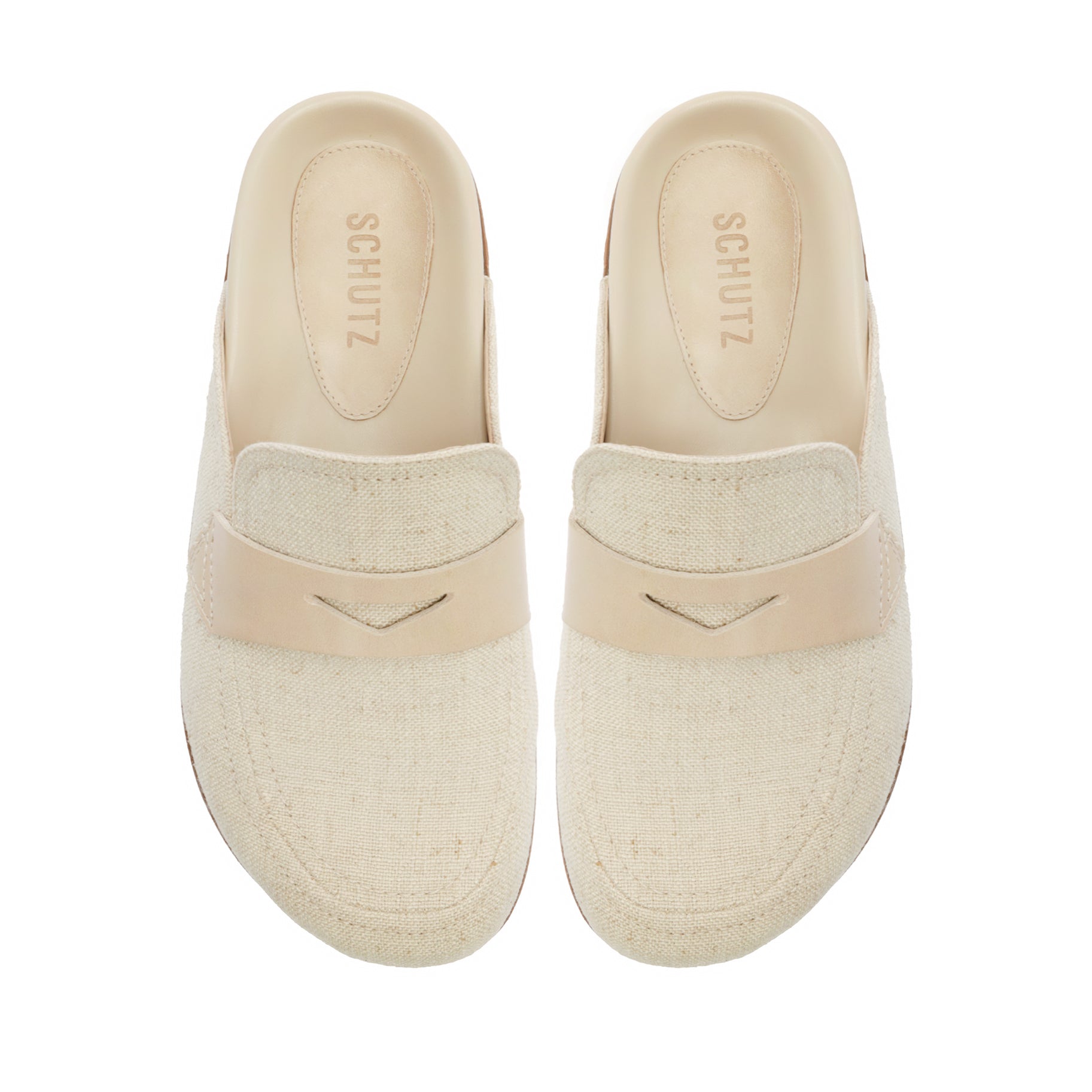 Ava Linen Flat Flats SPRING 24    - Schutz Shoes