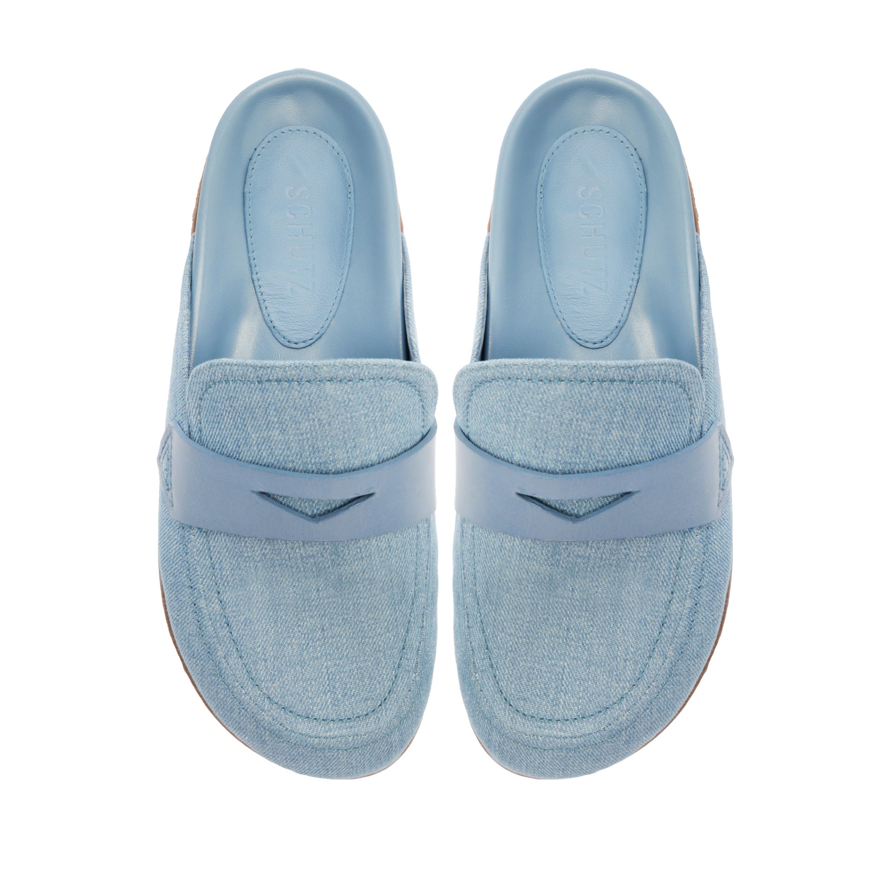 Ava Denim Flat Flats SPRING 24    - Schutz Shoes