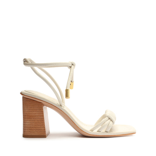 Binky Leather Sandal Sandals Summer 23 5 Pearl Leather - Schutz Shoes