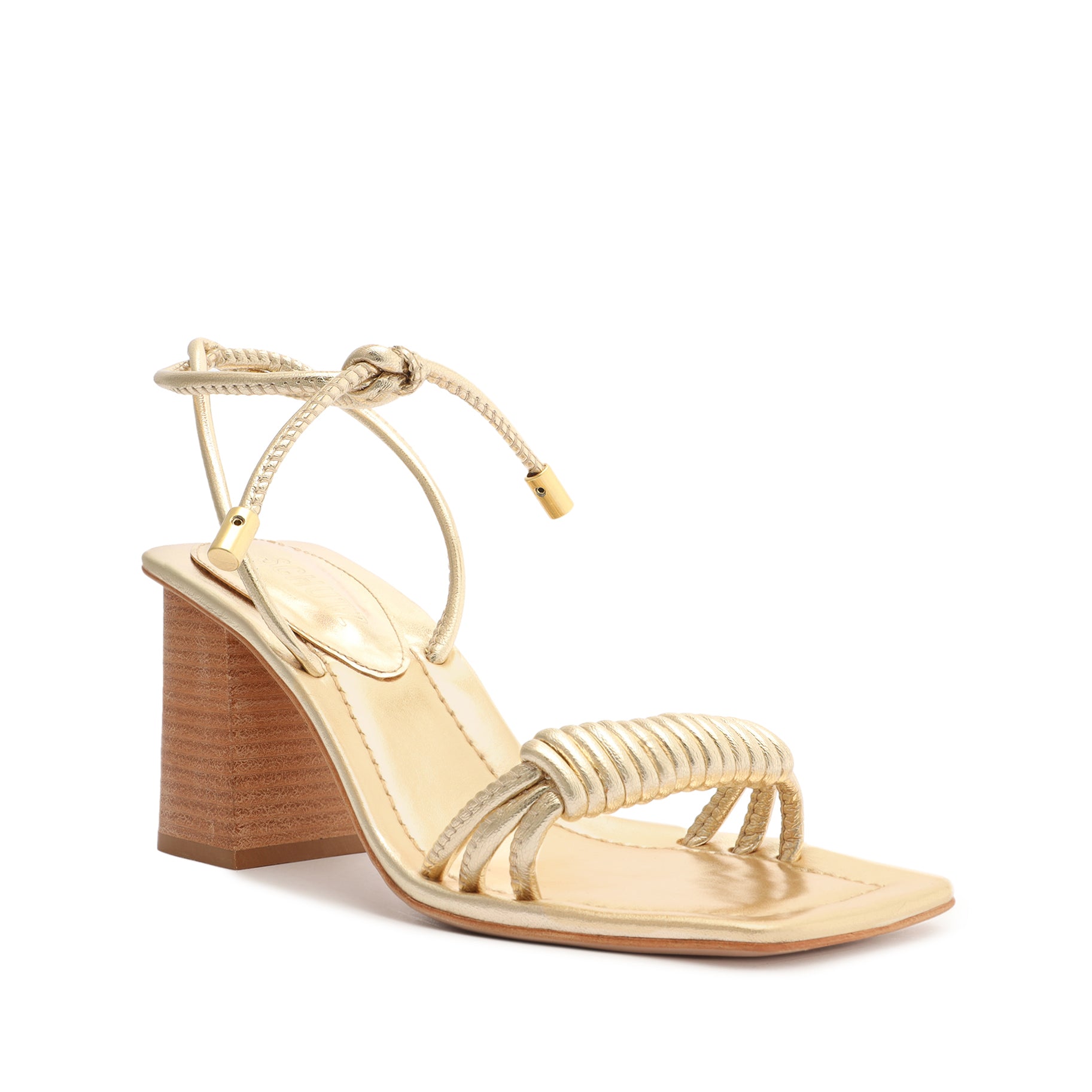 Binky Metallic Leather Sandal Sandals OLD    - Schutz Shoes