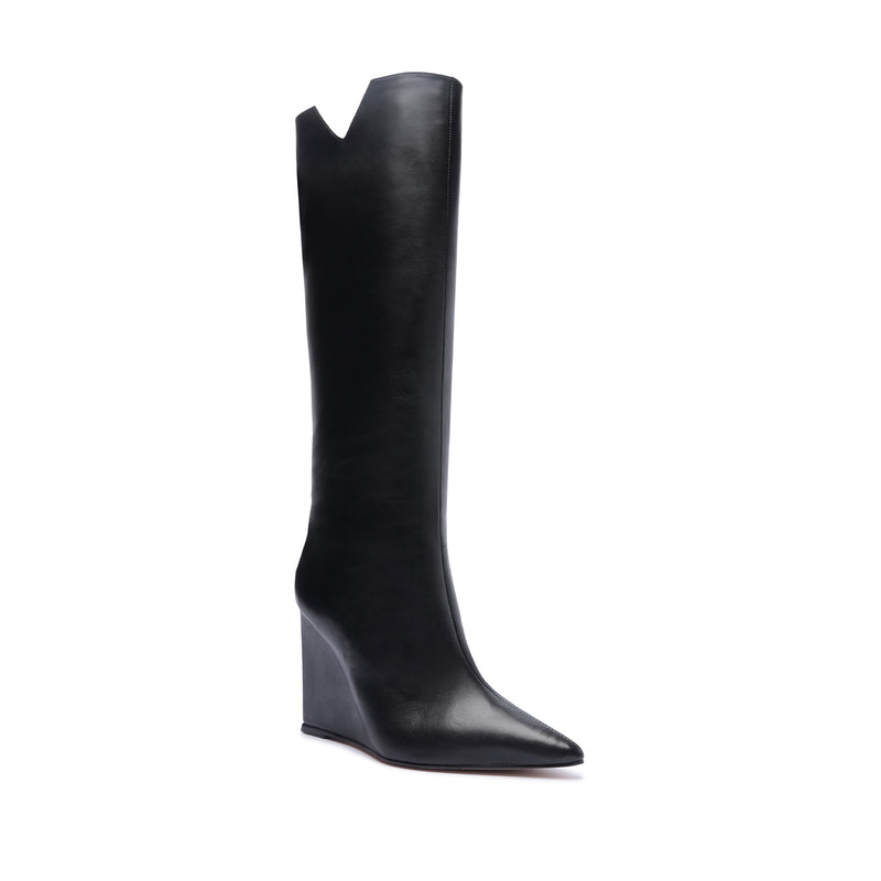 Asya Up Cut Leather Boot