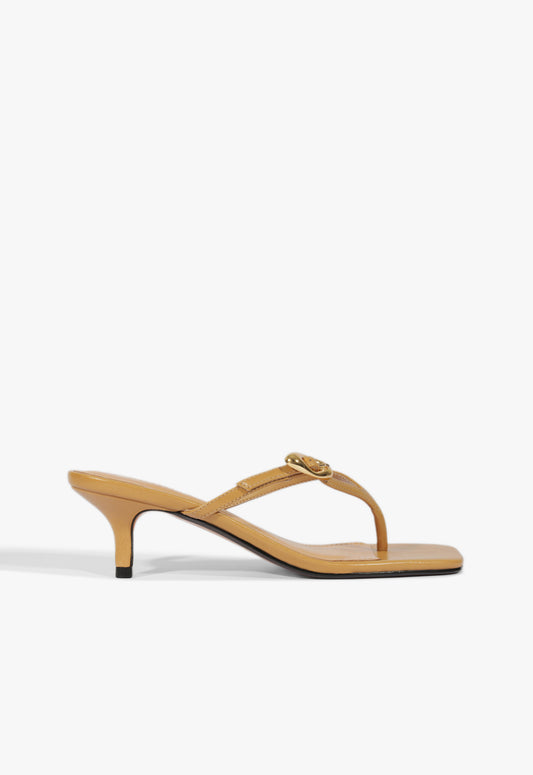 Miriam Sandal 5 Light Wood Leather - Schutz Shoes