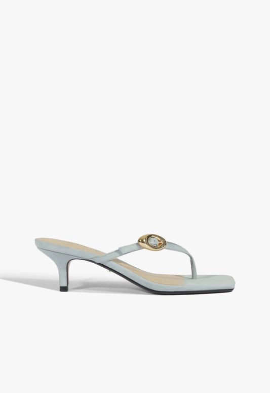Miriam Nubuck Sandal Resort 26 5 Light Azure Nubuck - Schutz Shoes