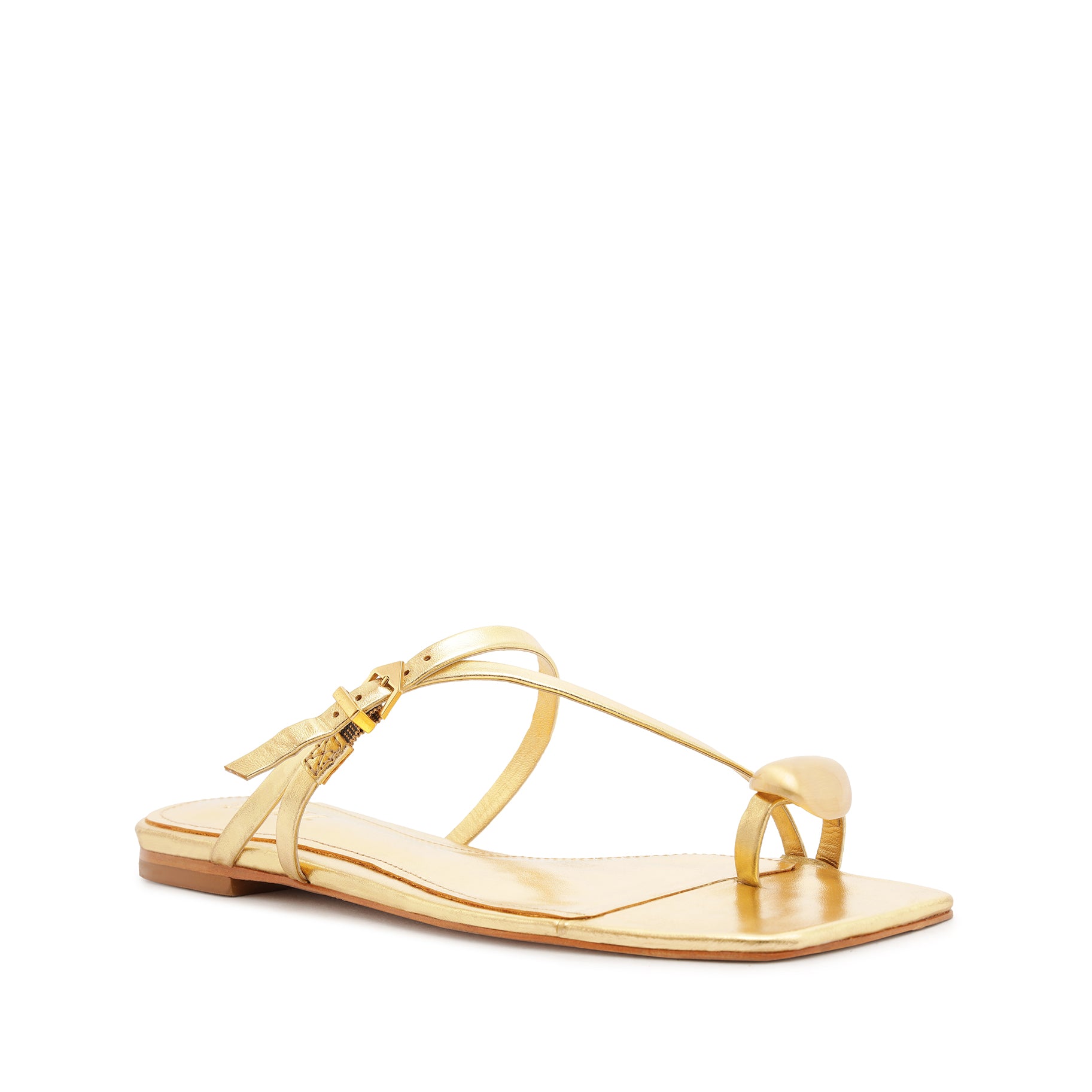 Elysa Leather Sandal Flats SPRING 24    - Schutz Shoes