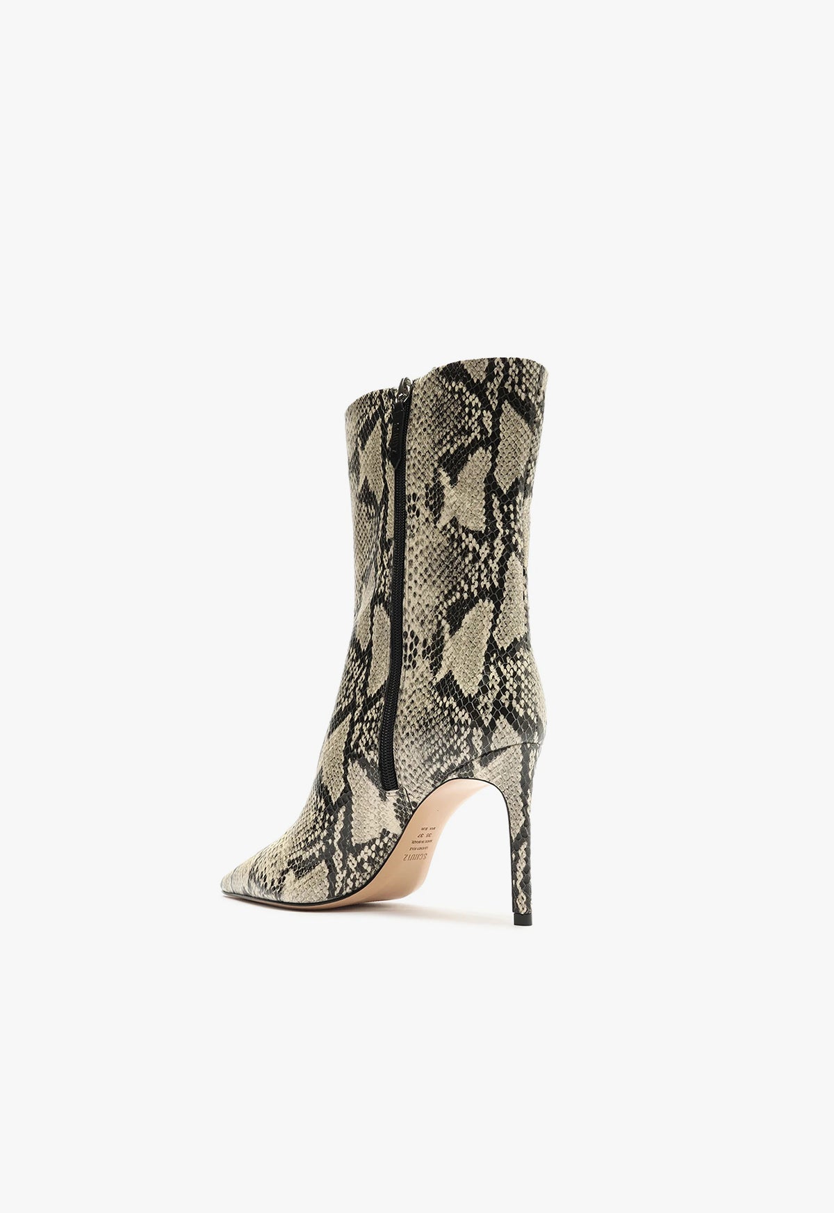 Mary Snake Embossed Leather Bootie Booties Pre Fall 22    - Schutz Shoes