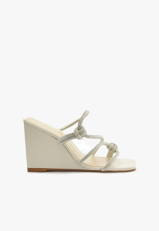 Lauryn Leather Sandal FALL 23 5 Pearl Leather - Schutz Shoes