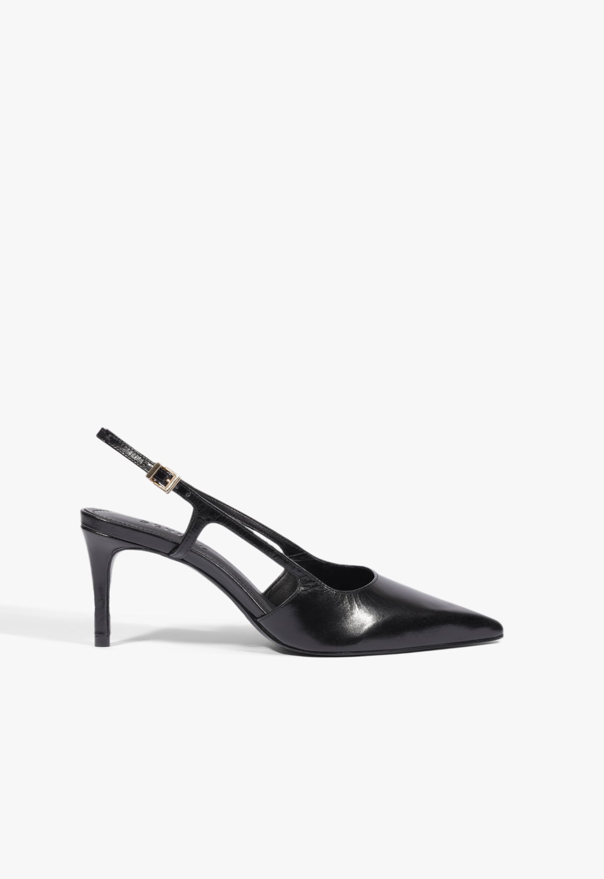 Boris Mid Pump 5 Black Leather - Schutz Shoes