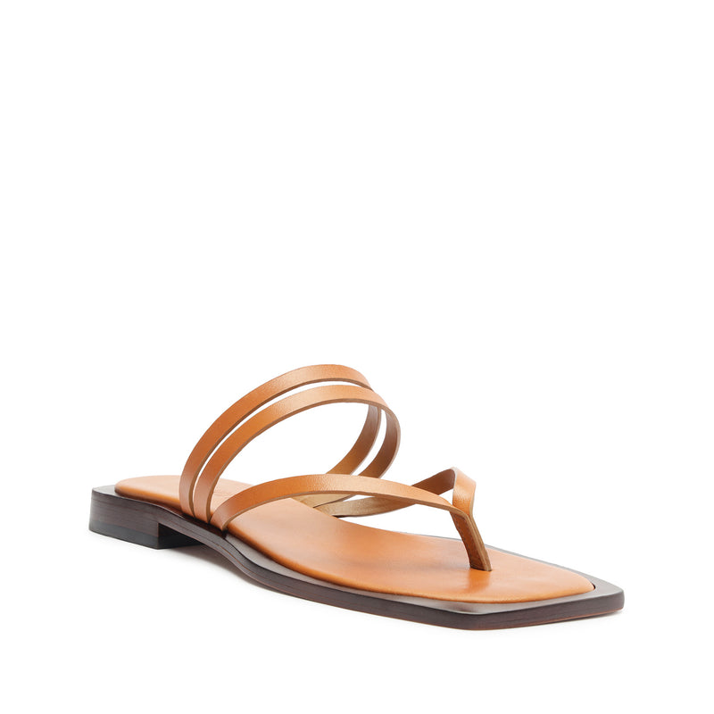 Rania Leather Flat Sandal Flats High Summer 24    - Schutz Shoes
