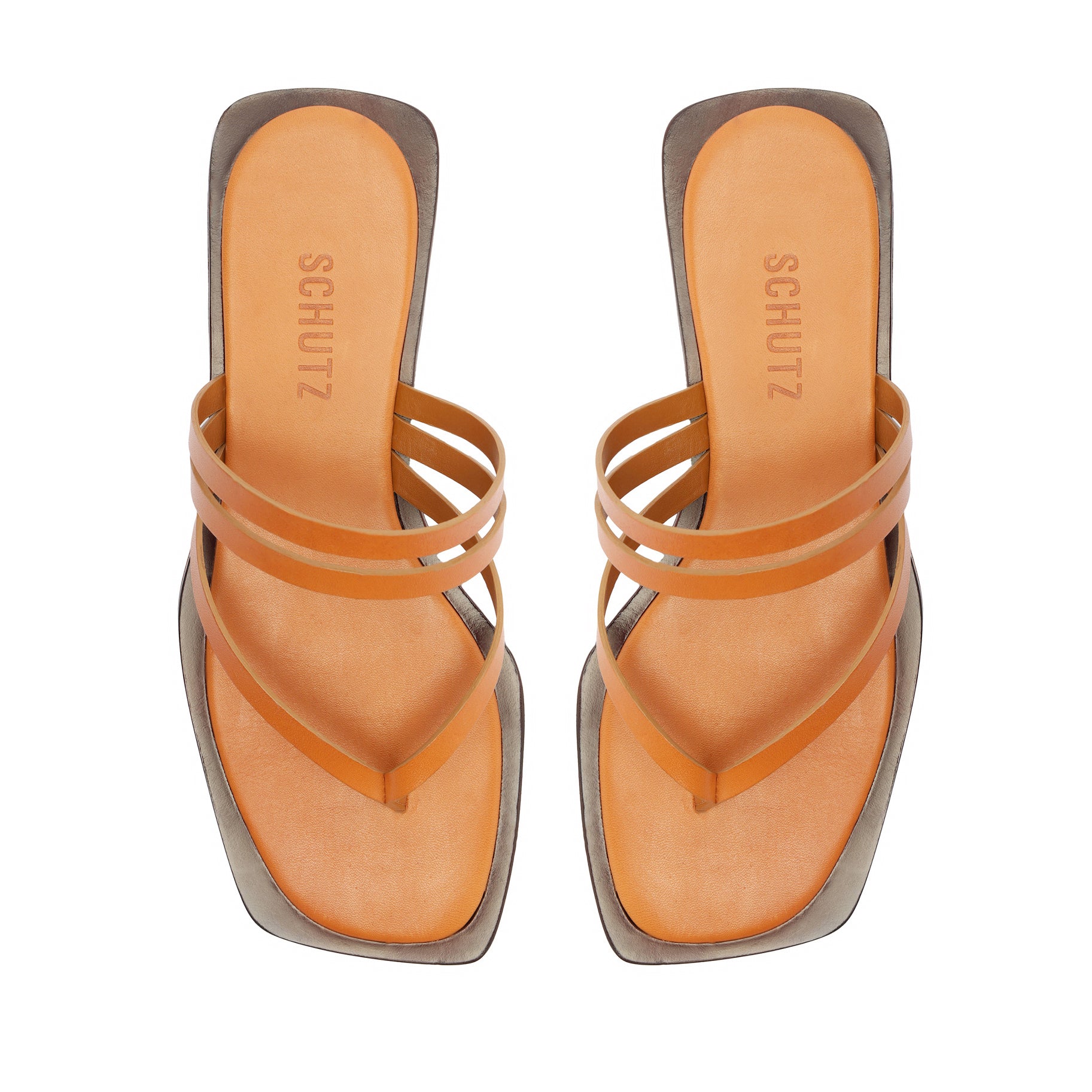 Rania Leather Flat Sandal Flats High Summer 24    - Schutz Shoes