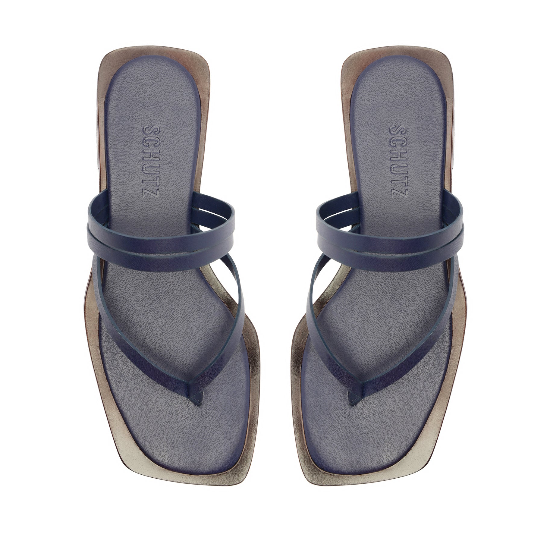 Rania Leather Flat Sandal Flats High Summer 24    - Schutz Shoes