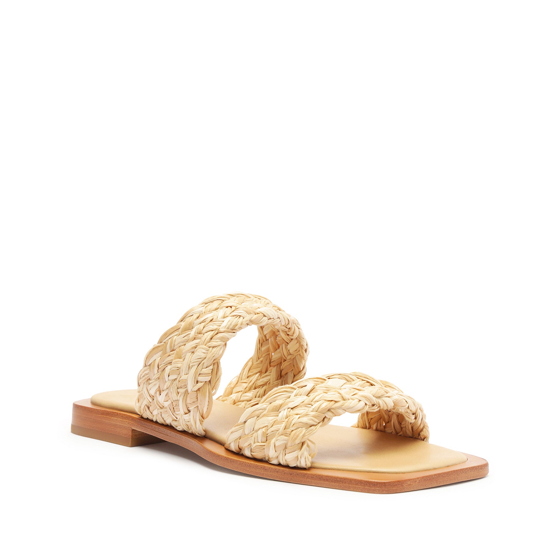 Amani Straw Flat Sandal Flats High Summer 24    - Schutz Shoes