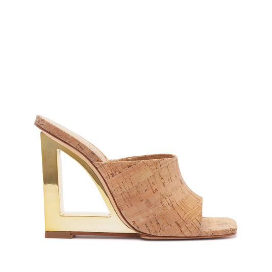 Filipa Mule Sandals High Summer 23 5 Natural Cork - Schutz Shoes