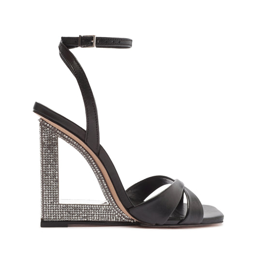 Phillie Leather Sandal Sandals WINTER 23 5 Black Nappa Leather - Schutz Shoes