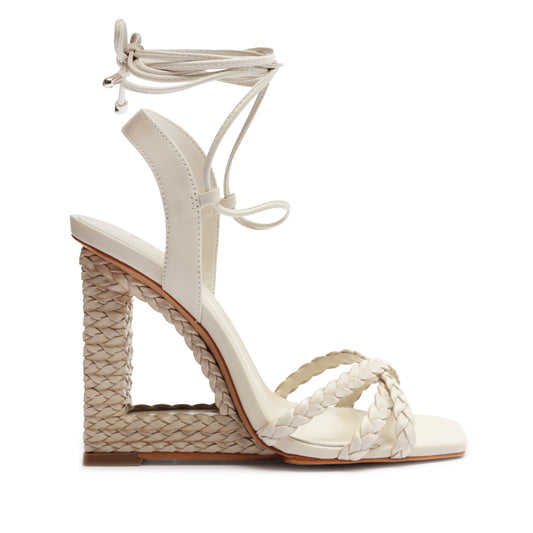 Filipa Braided Sandal Sandals RESORT 24 5 Pearl Nappa Leather - Schutz Shoes