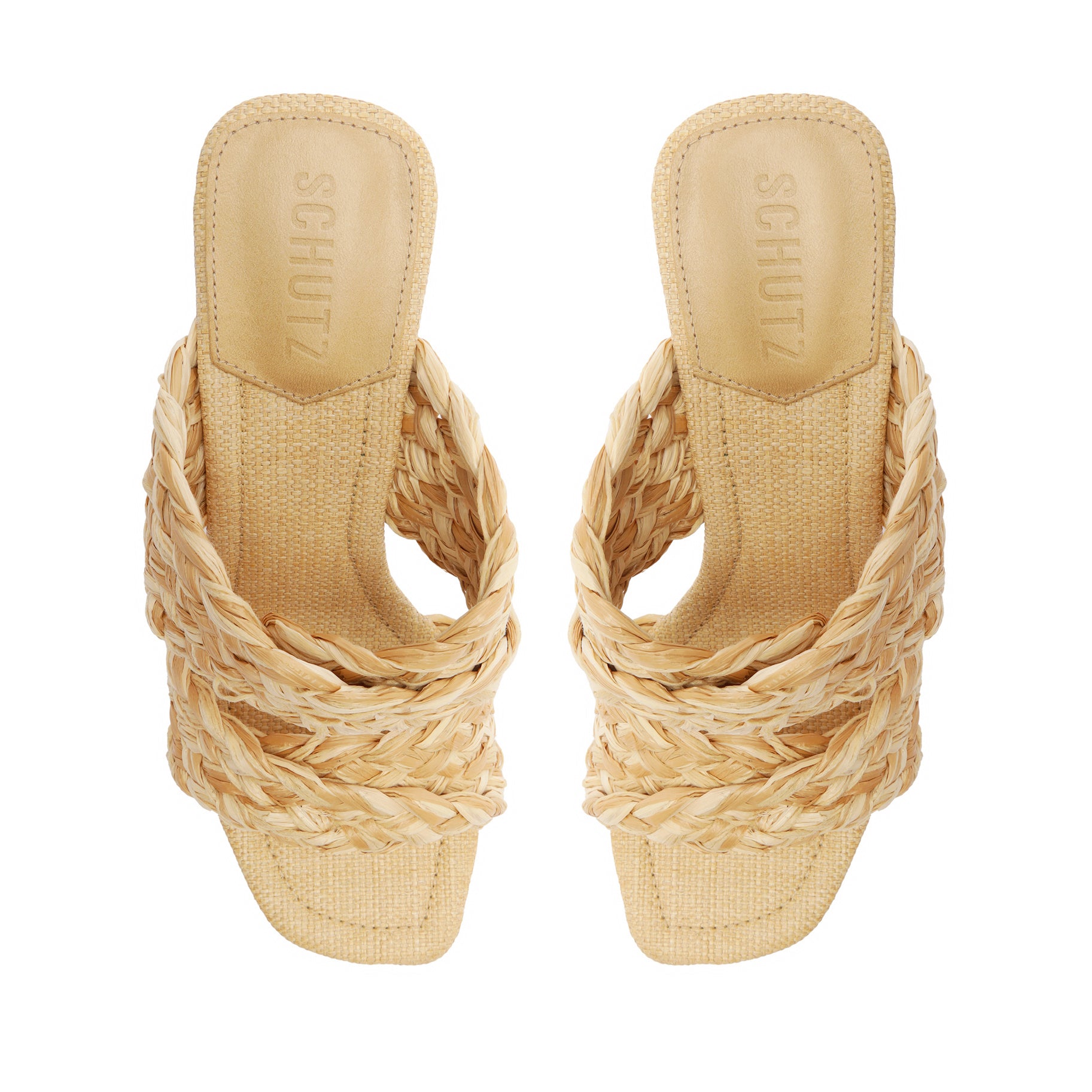 Amani Straw Sandal – SCHUTZ - Main Image