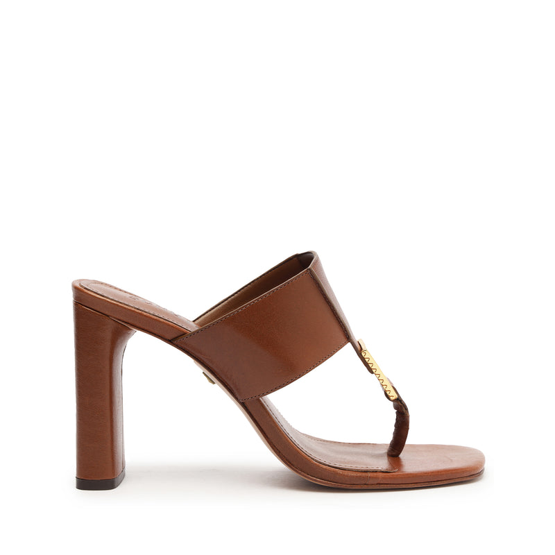 Salma Leather Sandal Sandals High Summer 24 5 Caramel Atanado Leather - Schutz Shoes