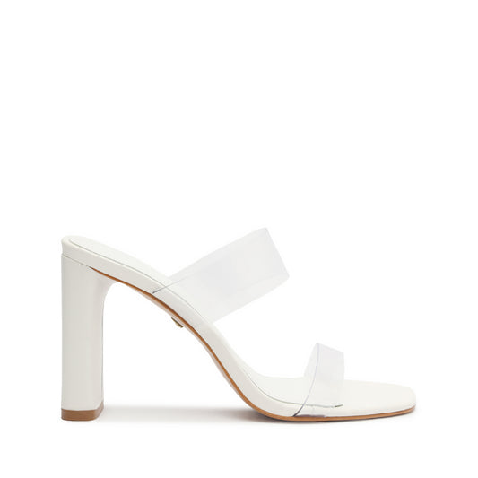 Ariella Tab Vinyl Sandal Sandals High Summer 24 5 White Vinyl - Schutz Shoes