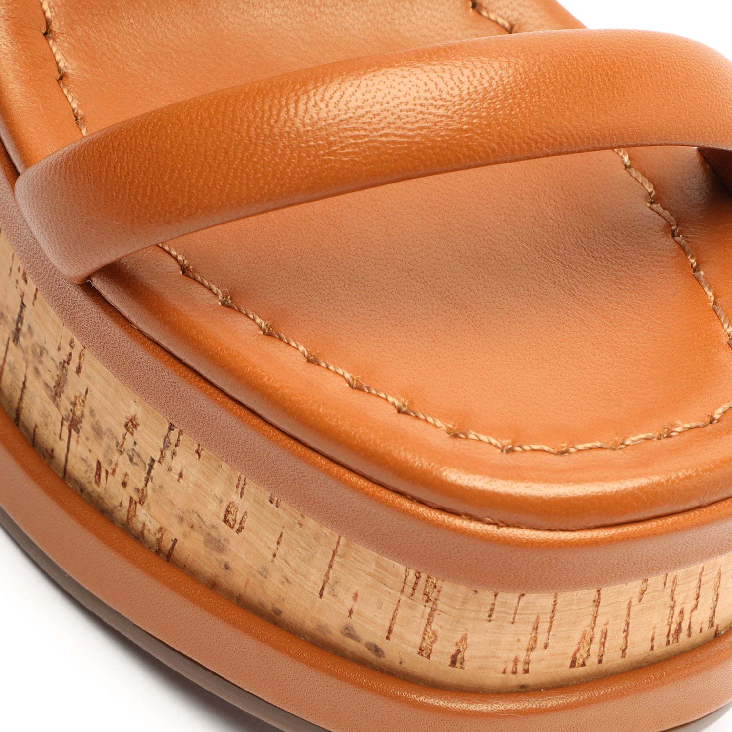 Ully Casual Nappa Leather Sandal Honey Peach