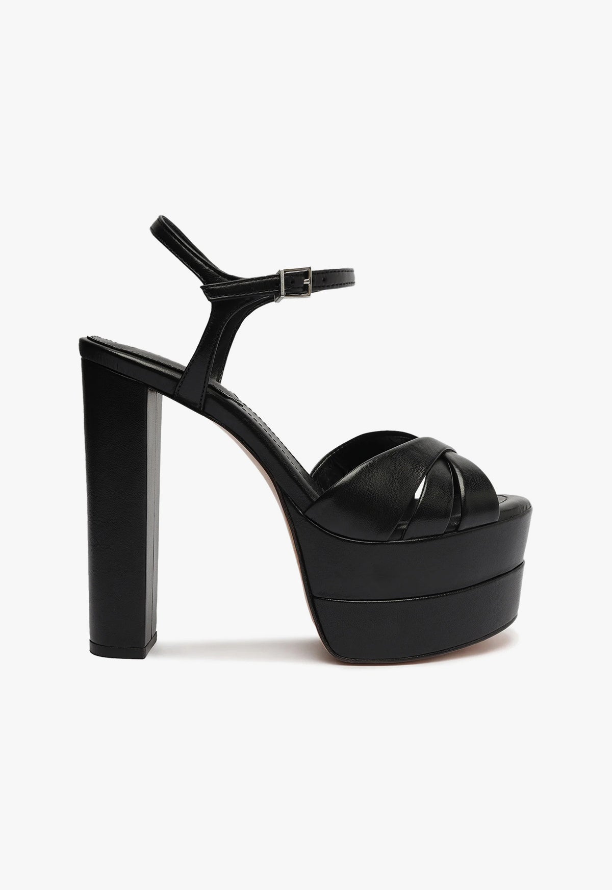 Schutz | Keefa High Nappa Leather Sandal | 8.5 US