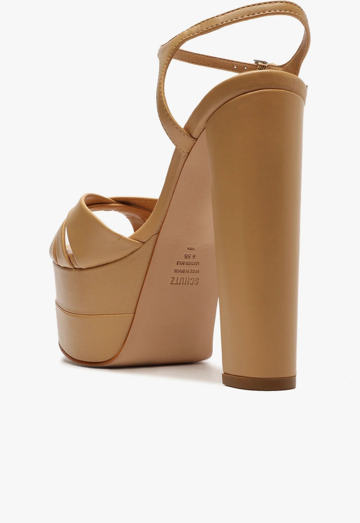 Schutz | Keefa High Nappa Leather Sandal | 5.5 us | Light Beige Schutz | Keefa High Nappa Leather Sandal | 5.5 us | Light Beige