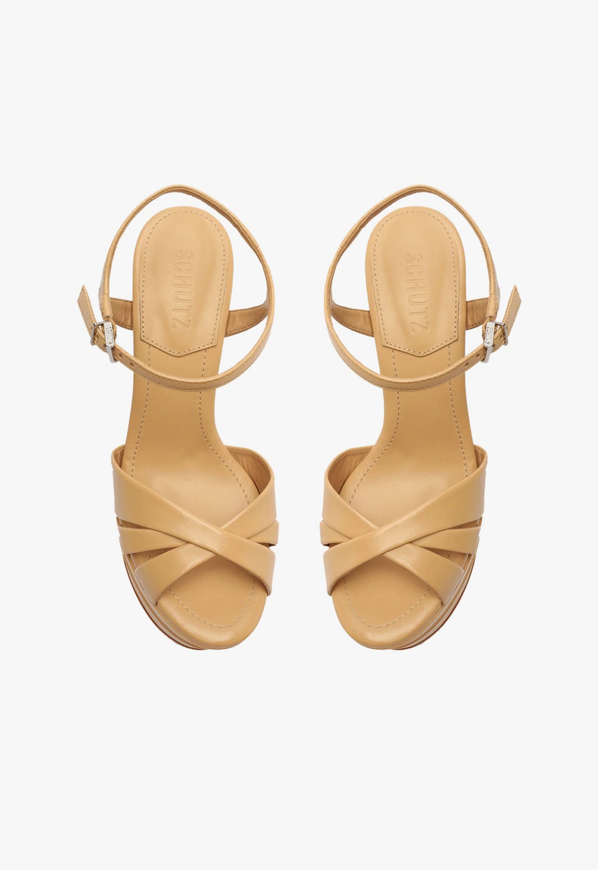 Keefa High Nappa Leather Sandal Sandals CO    - Schutz Shoes