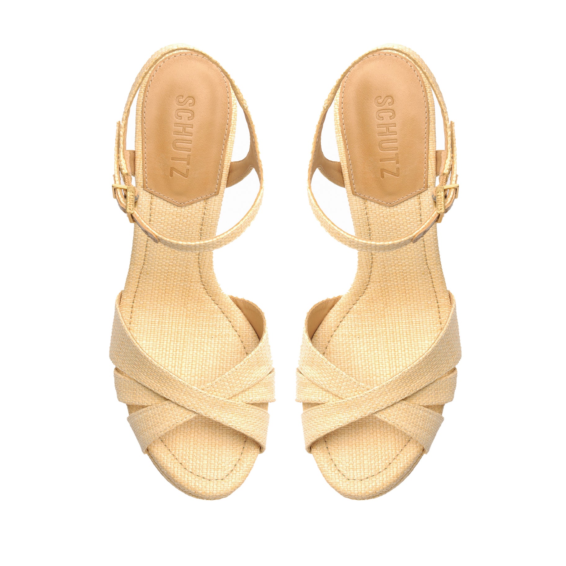 Keefa High Raffia Sandal SPRING 24 - Schutz Shoes