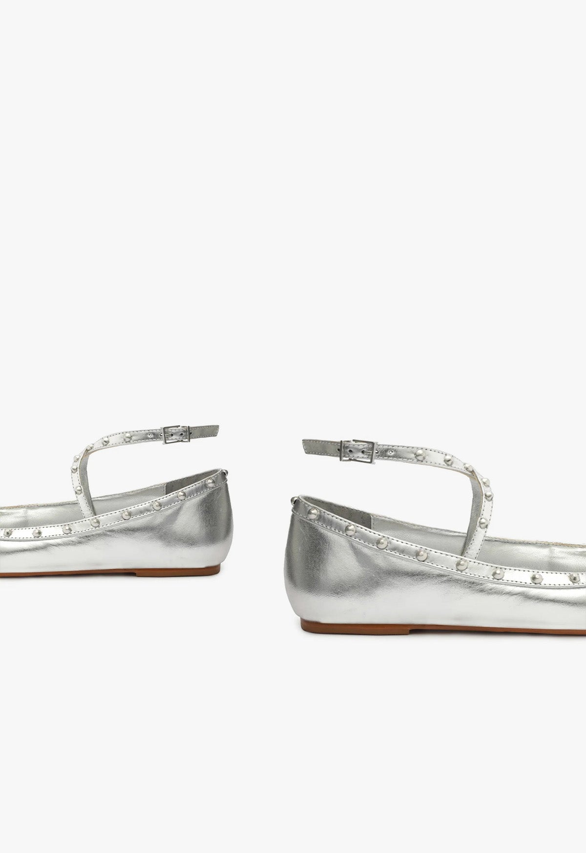 Larissa Metallic Leather Flat RESORT 24 - Schutz Shoes