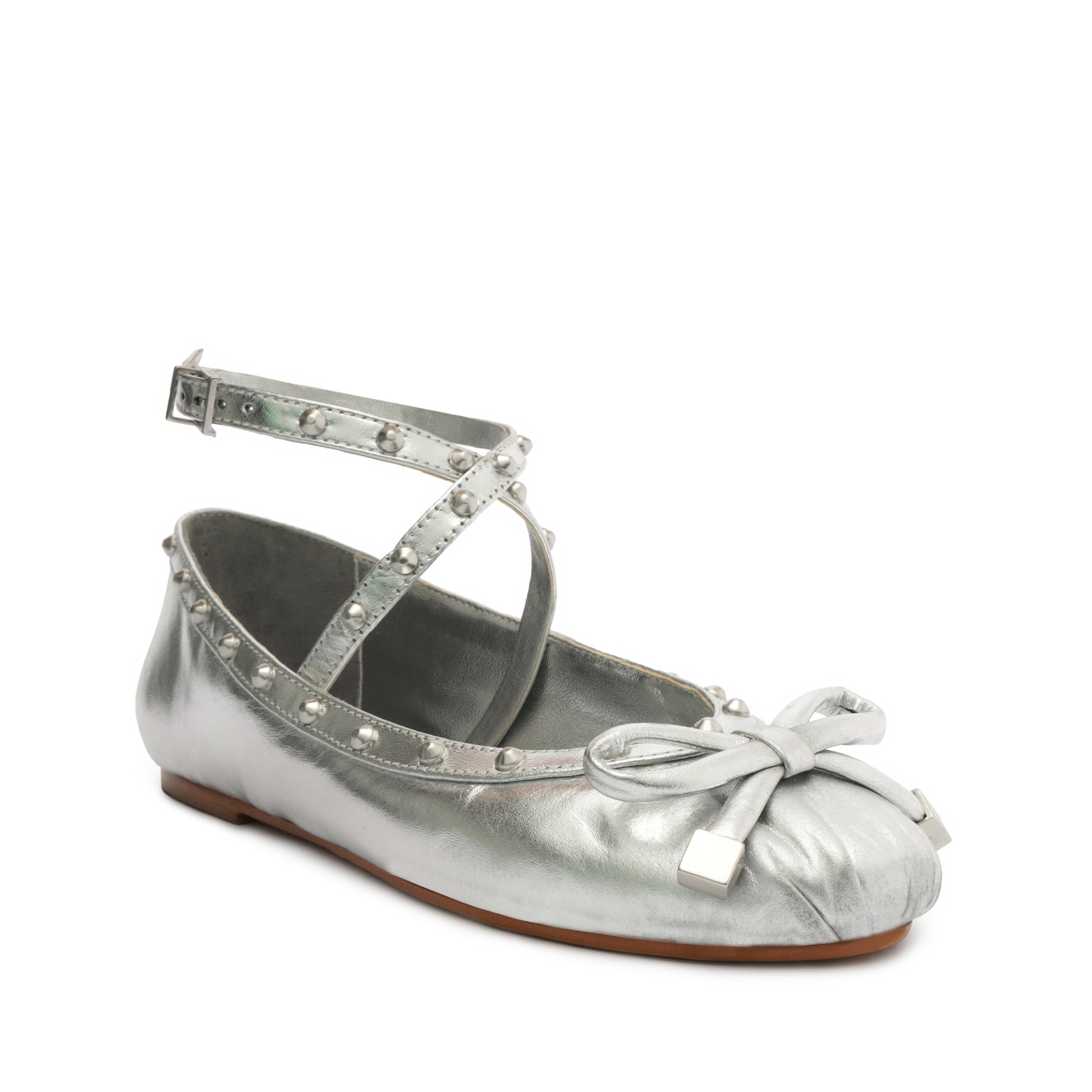 Larissa Metallic Leather Flat Flats RESORT 24    - Schutz Shoes