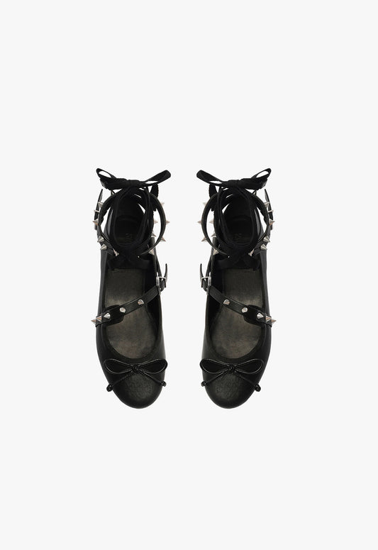 Larissa Lace Up Leather Flat FALL 23 - Schutz Shoes