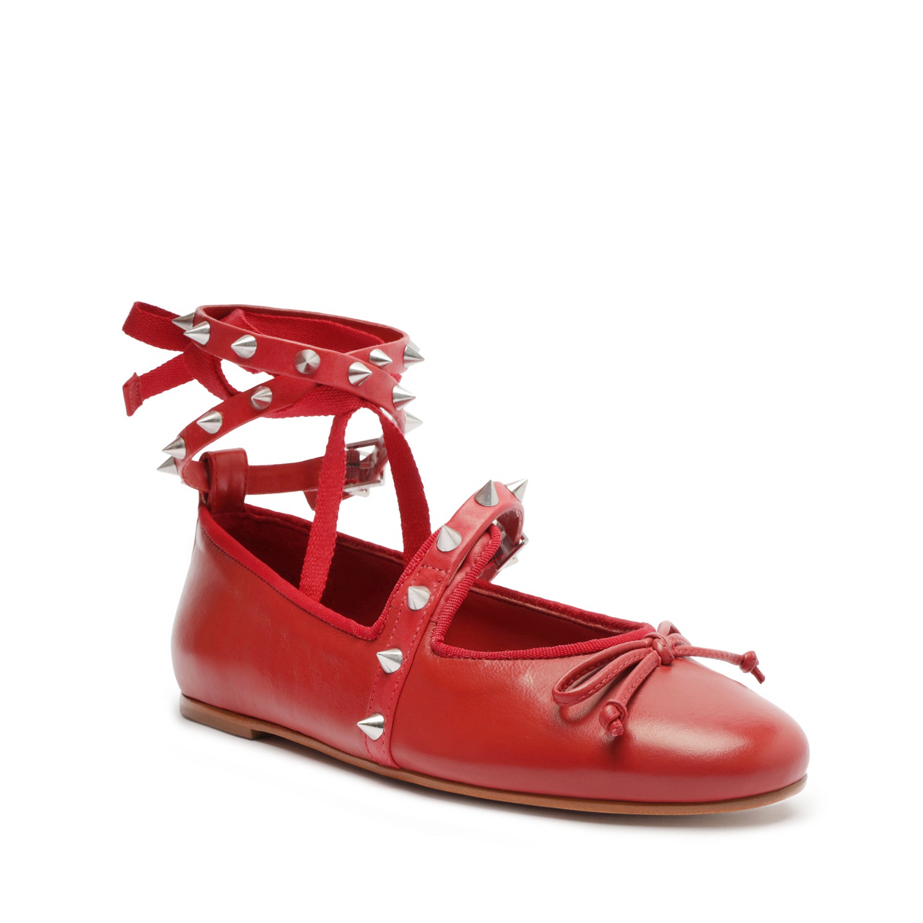 Larissa Lace Up Calf Leather Flat Flats FALL 23    - Schutz Shoes