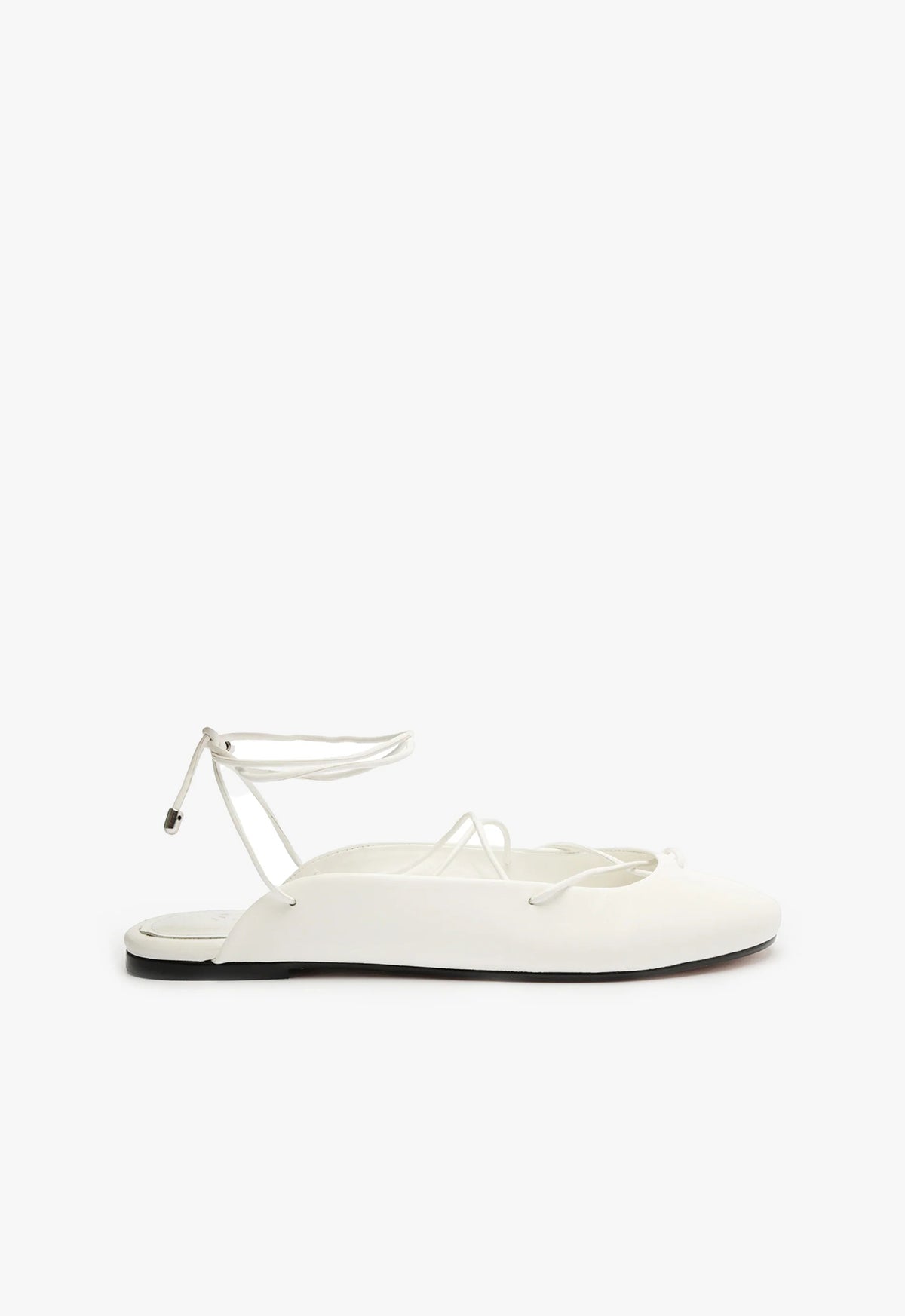 Cami Casual Leather Flat OLD 5 White Nappa Leather - Schutz Shoes