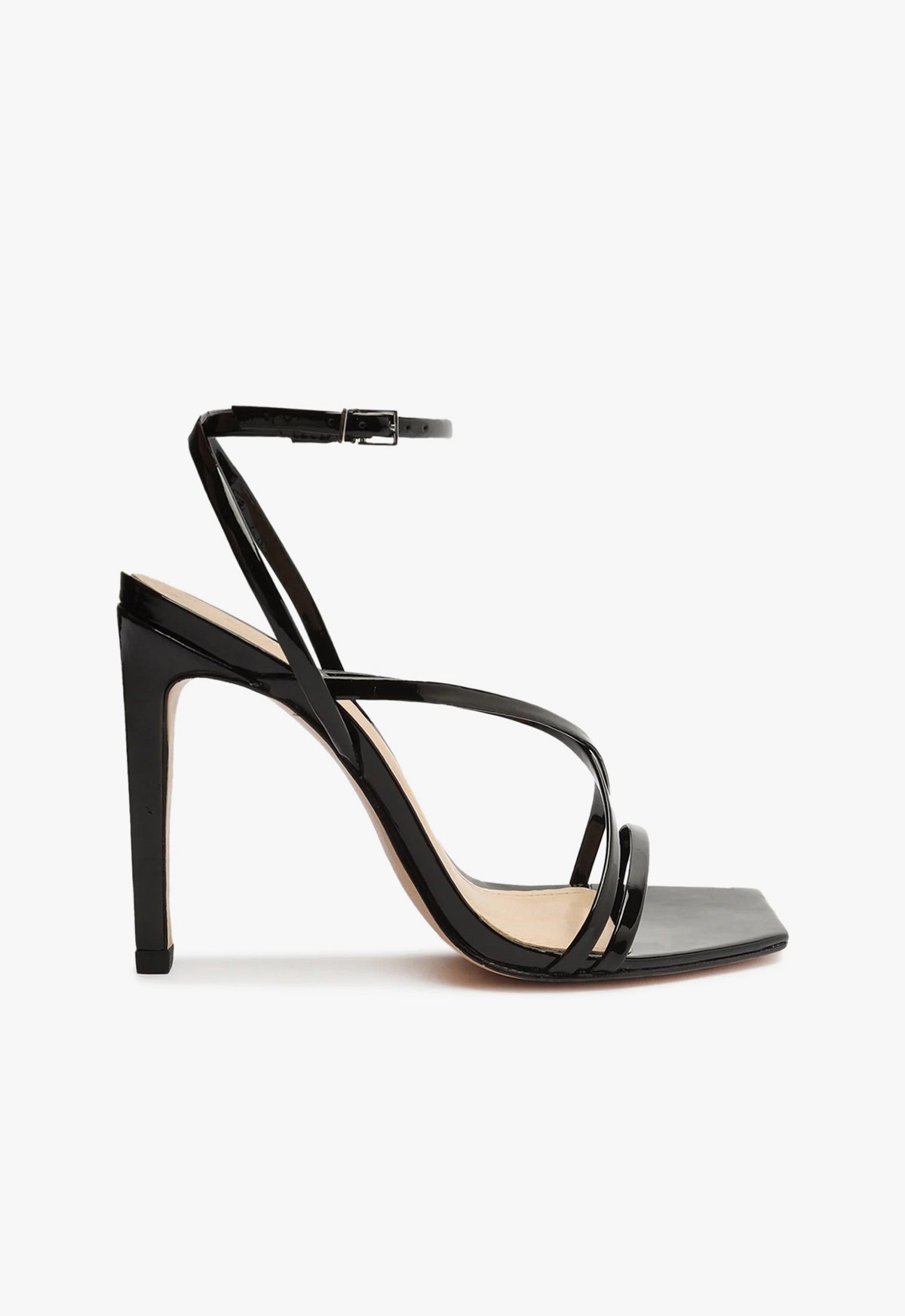 Bari Leather Sandal RESORT 24 5 Black Patent Leather - Schutz Shoes