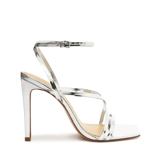 Bari Leather Sandal Sandals RESORT 24 5 Silver Specchio Leather - Schutz Shoes